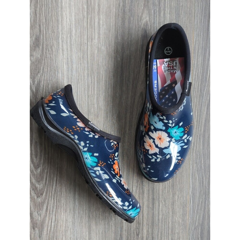 Sloggers Women's Floral Garden Shoes Size 9